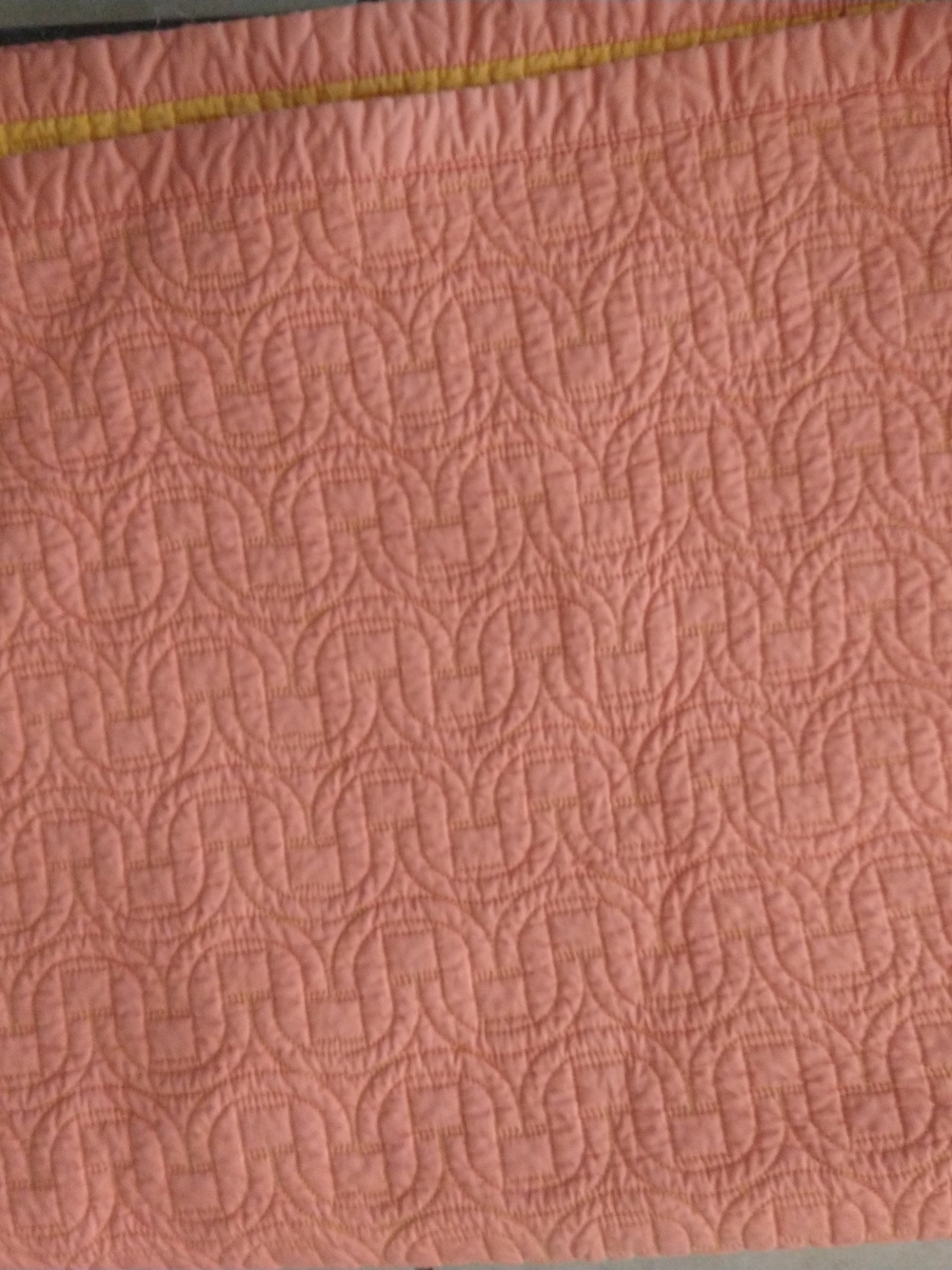 NWOT Full/Queen Quilted Coral Bedspread - Two Tone